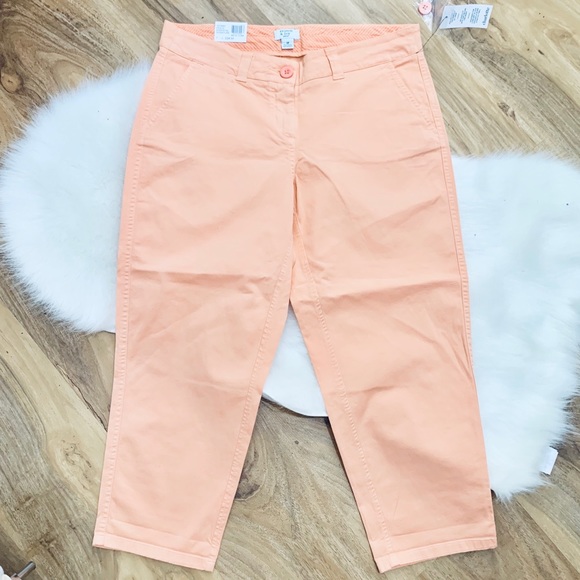crown & ivy Pants - CROWN & IVY | Charlotte Relaxed Fit Rolled Chinos